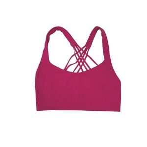 Lululemon‎ FlexyFlex Strappy Yoga Sports Bra *Raspberry Coulis size XXS/XS
